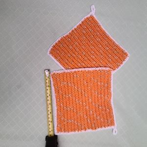 Set of two pot holders: Lollipop